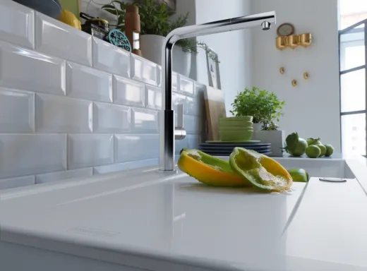 FRANKE Kchensple MarisX MXK 611-100-Keramik Fraceram Einbausple / Keramiksple mit Siebkorb als Druckknopfventil