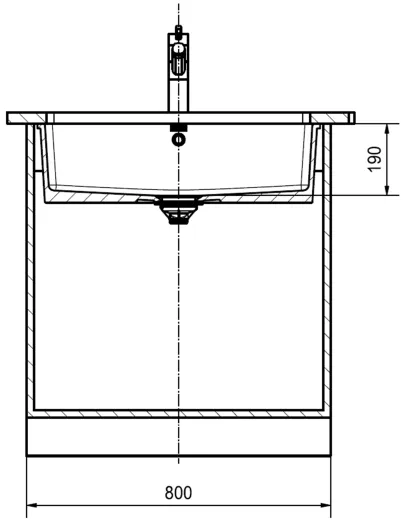 FRANKE Kchensple KubusX KXK 110-71 Keramik Fraceram Keramiksple / Unterbausple (Montage unter die APL) mit Siebkorb als Stopfenventil