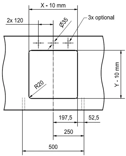 FRANKE Kchensple KubusX KXK 110-41 Keramik Fraceram Keramiksple / Unterbausple (Montage unter die APL) mit Siebkorb als Stopfenventil