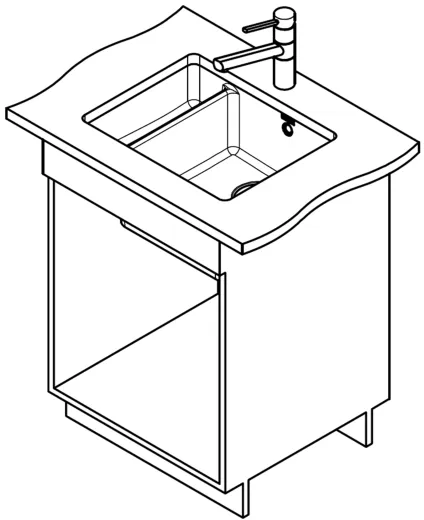 FRANKE Kchensple KubusX KXK 160-37-12 Keramik Fraceram Keramiksple / Unterbausple (Montage unter die APL) mit Siebkorb als Stopfenventil