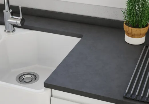 FRANKE Splstein / Splmodul Doppelbecken Belfast BFK 720-36-36 Keramik Fraceram Keramiksple mit Siebkorb als Stopfenventil