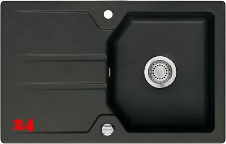 Systemceram KeraDomo SOLVA 80-PREMIUM Keramiksp�le / Einbausp�le in Sonderfarben f�r die K�che