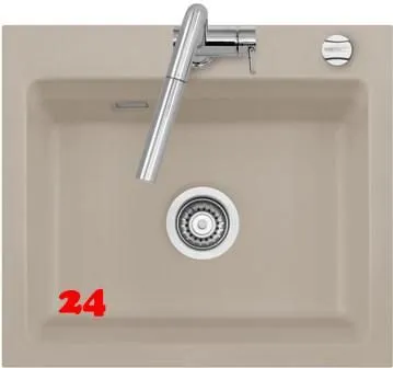 Systemceram KeraDomo KARA 57-PREMIUM Keramiksp�le / Einbausp�le in Sonderfarben f�r die K�che