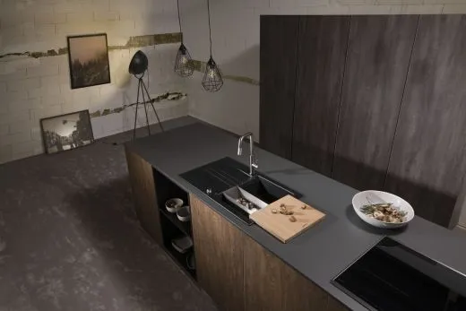 Systemceram KeraDomo KARA 85-PREMIUM Keramiksp�le / Einbausp�le in Sonderfarben f�r die K�che