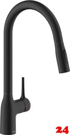 Systemceram KeraDomo Küchenarmatur Mania Soft Schwarz PVD Einhebelmischer mit Ausziehauslauf mit Brausefunktion Systemceram KeraDomo Küchenarmatur Mania Soft Schwarz PVD Einhebelmischer mit Ausziehauslauf mit Brausefunktion