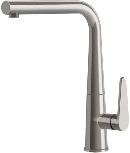 Systemceram KeraDomo K�chenarmatur Tono Edelstahl Finish PVD Einhebelmischer mit Festauslauf 360� schwenkbar