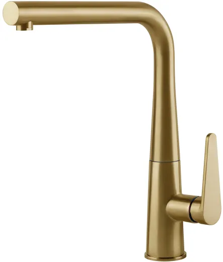 Systemceram KeraDomo K�chenarmatur Tono Mattgold PVD Einhebelmischer mit Festauslauf 360� schwenkbar