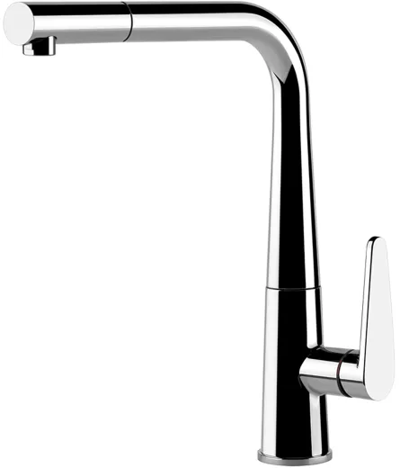 Systemceram KeraDomo K�chenarmatur Tono Chrom Einhebelmischer mit Zugauslauf 360� schwenkbar