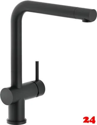 Systemceram KeraDomo K�chenarmatur Sila Schwarz PVD Einhebelmischer mit Festauslauf 360� schwenkbar Niederdruck🔌⚡
