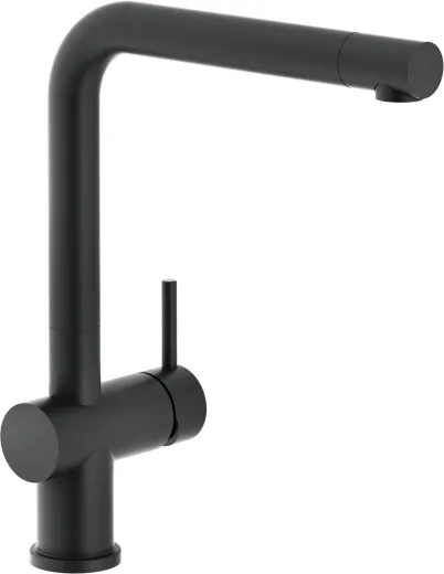 Systemceram KeraDomo K�chenarmatur Sila Schwarz PVD Einhebelmischer mit Festauslauf 360� schwenkbar Niederdruck🔌⚡