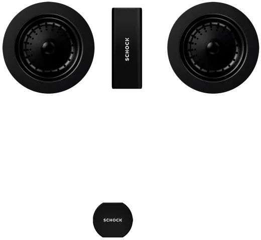 ❎ SCHOCK Kchensple Signus D-150 Cristadur Nano-Granitsple / Einbausple mit Drehexcenter