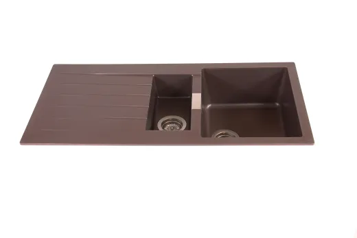 ❎ SCHOCK Kchensple Signus D-150 Cristadur Nano-Granitsple / Einbausple mit Drehexcenter