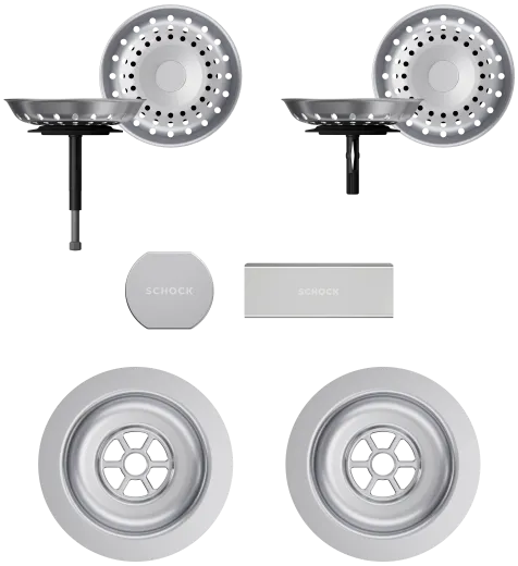 ❎ SCHOCK K�chensp�le Signus D-150 Cristadur� Nano-Granitsp�le / Einbausp�le mit Drehexcenter