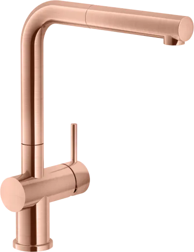 Systemceram KeraDomo K�chenarmatur Sila Kupfer PVD Einhebelmischer mit Zugauslauf 360� schwenkbar Niederdruck🔌⚡