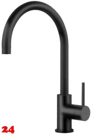 Systemceram KeraDomo Küchenarmatur Fresh Schwarz PVD Einhebelmischer mit Festauslauf 360° schwenkbar Systemceram KeraDomo Küchenarmatur Fresh Schwarz PVD Einhebelmischer mit Festauslauf 360° schwenkbar