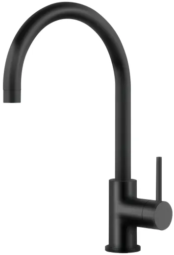 Systemceram KeraDomo K�chenarmatur Fresh Schwarz PVD Einhebelmischer mit Festauslauf 360� schwenkbar