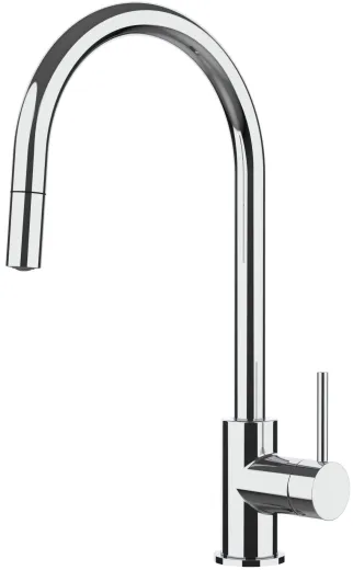 Systemceram KeraDomo K�chenarmatur Fresh Chrom Einhebelmischer mit Zugauslauf 360� schwenkbar