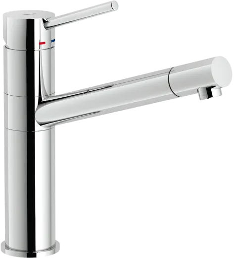 Systemceram KeraDomo K�chenarmatur Snow Chrom Einhebelmischer mit Festauslauf 360� schwenkbar