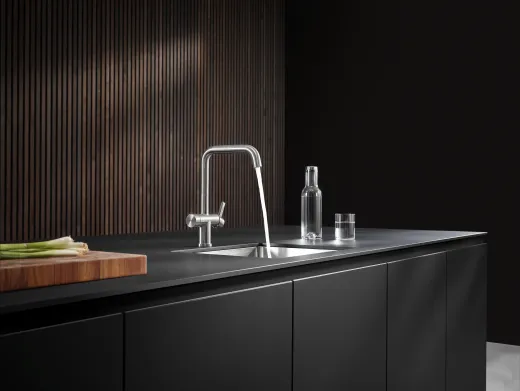 KWC K�chenarmatur ENIA E 10.591.602.700FL Einhebelmischer Edelstahl massiv V4A (316) Trinkwasser-Filterarmatur (3600009447)