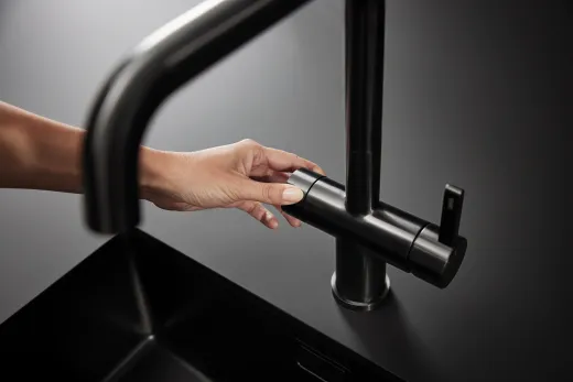 KWC K�chenarmatur ENIA E 10.591.602.751FL Einhebelmischer Industrial Black PVD Trinkwasser-Filterarmatur (3600009448)