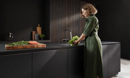 KWC K�chenarmatur ENIA E 10.591.602.751FL Einhebelmischer Industrial Black PVD Trinkwasser-Filterarmatur (3600009448)