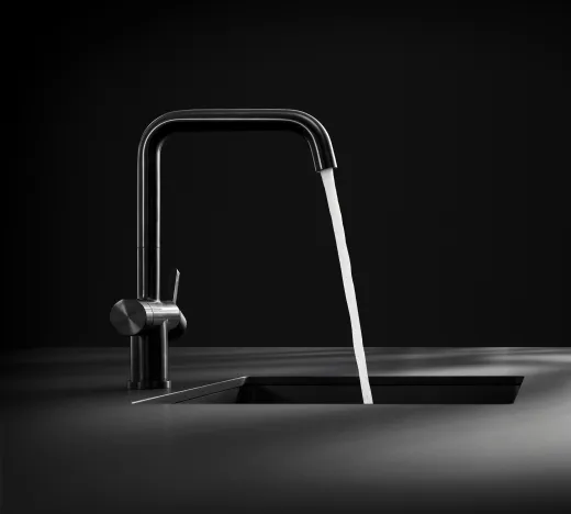 KWC K�chenarmatur ENIA E 10.591.612.751FL Einhebelmischer Industrial Black PVD 3-Wege Trinkwasser-Filterarmatur (3600009456)