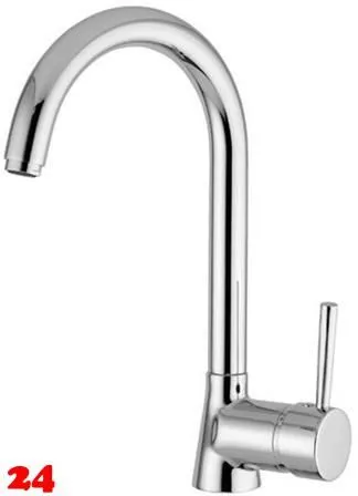 AQUA CUCINA� K�chenarmatur Venus 910-00 Einhebelmischer Chrom mit Festauslauf schwenkbar 360�