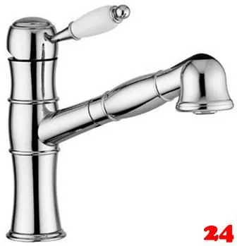 AQUA CUCINA� K�chenarmatur Deco Laguna 1081-00 Einhebelmischer Chrom mit Schlauchbrause schwenkbar Nostalgieoptik