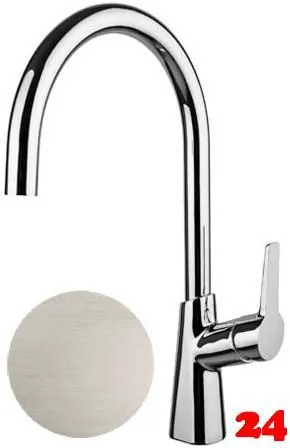 AQUA CUCINA� K�chenarmatur CAB 89077-ESO Einhebelmischer Steelfinish PVD mit Festauslauf schwenkbar