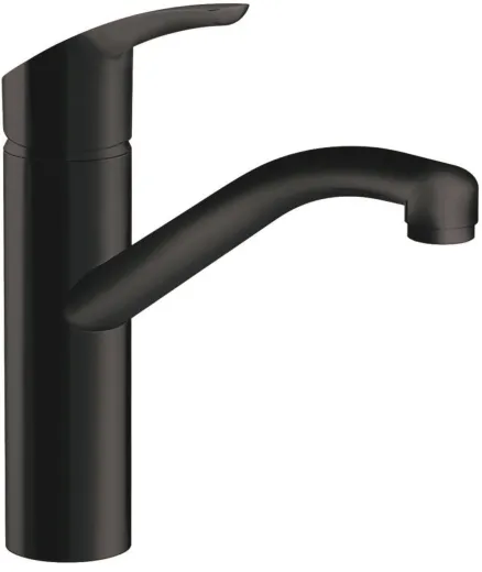 AQUA CUCINA� K�chenarmatur Telos T4505-S Einhebelmischer Mattschwarz mit Festauslauf schwenkbar