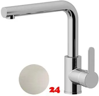 AQUA CUCINA� K�chenarmatur SF1 55501-ESO Einhebelmischer Steelfinish PVD mit Festauslauf schwenkbar