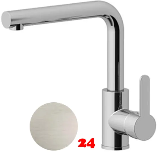 AQUA CUCINA� K�chenarmatur SF1 55501-ESO Einhebelmischer Steelfinish PVD mit Festauslauf schwenkbar