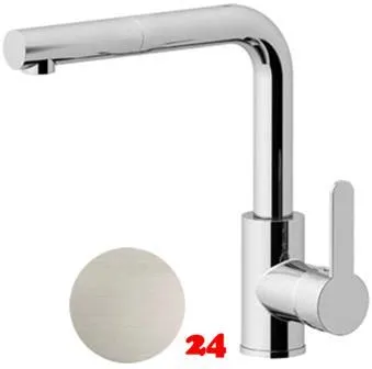 AQUA CUCINA� K�chenarmatur SF1 55511-ESO Einhebelmischer Steelfinish PVD mit Zugauslauf schwenkbar Niederdruck