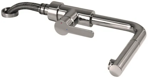 AQUA CUCINA� K�chenarmatur SF1 55509-00 Einhebelmischer Chrom mit Zugauslauf f�r Vorfenstermontage