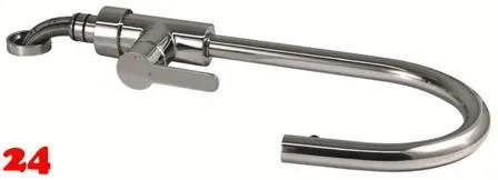 AQUA CUCINA� K�chenarmatur SF1 55529-00 Einhebelmischer Chrom mit Zugauslauf f�r Vorfenstermontage