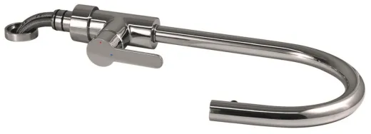 AQUA CUCINA� K�chenarmatur SF1 55529-00 Einhebelmischer Chrom mit Zugauslauf f�r Vorfenstermontage