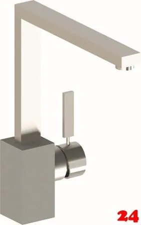 AQUA CUCINA� K�chenarmatur PURE-LOFT 53860-BE Einhebelmischer Edelstahl/Betonoptik mit Festauslauf schwenkbar