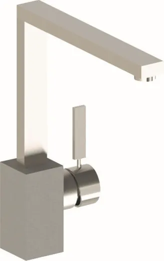 AQUA CUCINA� K�chenarmatur PURE-LOFT 53860-BA Einhebelmischer Edelstahl/Basaltoptik mit Festauslauf schwenkbar