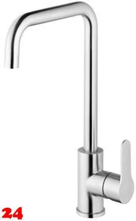 AQUA CUCINA� K�chenarmatur Pure 53821-E Einhebelmischer Edelstahl massiv mit U-Festauslauf schwenkbar