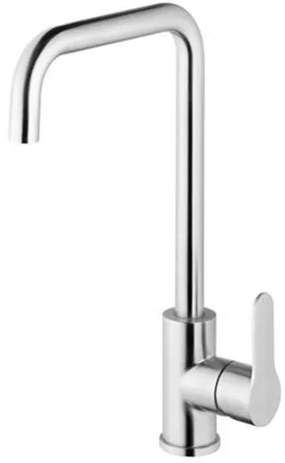 AQUA CUCINA� K�chenarmatur Pure 53821-E Einhebelmischer Edelstahl massiv mit U-Festauslauf schwenkbar