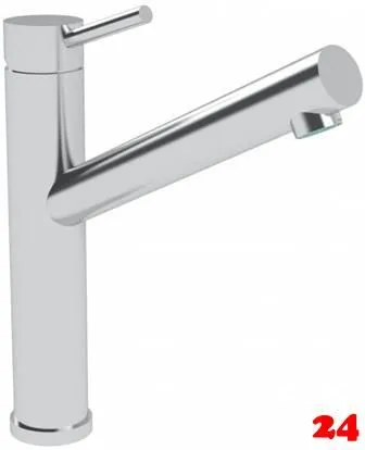 AQUA CUCINA� K�chenarmatur Pure 53828-E Einhebelmischer Edelstahl massiv mit Festauslauf schwenkbar