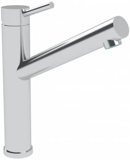 AQUA CUCINA� K�chenarmatur Pure 53828-E Einhebelmischer Edelstahl massiv mit Festauslauf schwenkbar