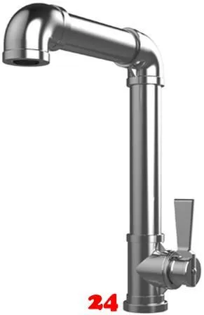 AQUA CUCINA� K�chenarmatur TU-YO TU040 Einhebelmischer Edelstahl mit Festauslauf schwenkbar