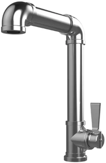 AQUA CUCINA� K�chenarmatur TU-YO TU040 Einhebelmischer Edelstahl mit Festauslauf schwenkbar