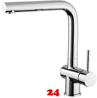 AQUA CUCINA� K�chenarmatur LAGO-S 45004-00 Einhebelmischer Chrom mit L-Festauslauf schwenkbar