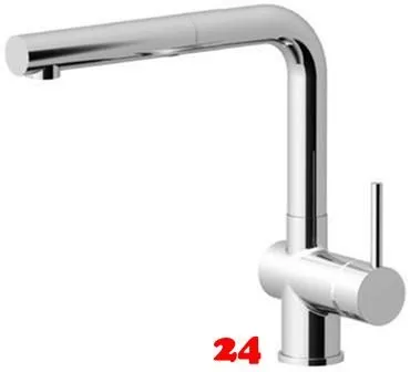 AQUA CUCINA� K�chenarmatur LAGO-S 45011-00 Einhebelmischer Chrom mit Zugauslauf schwenkbar Niederdruck