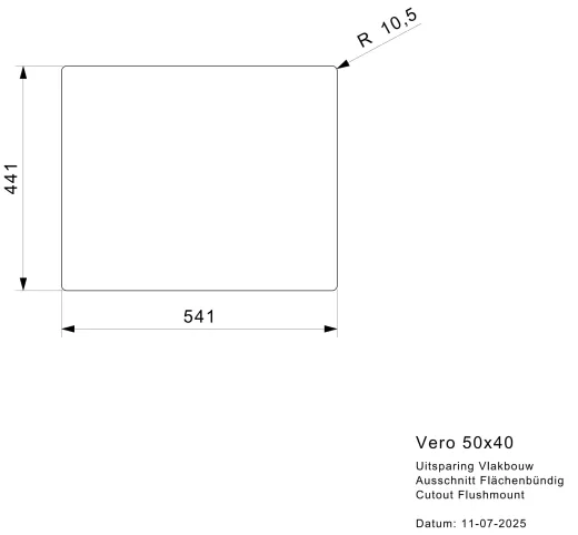 REGINOX K�chensp�le/Edelstahlsp�le Vero 50x40 (L) OKG Einbausp�le Edelstahl 3 in 1 (Einbau, Unterbau, Fl�chenb�ndig) Siebkorb als Stopfenventil