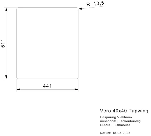 REGINOX K�chensp�le/Edelstahlsp�le Vero 40x40 (L) OKG Hahnlochbank Einbausp�le Edelstahl Siebkorb als Stopfenventil