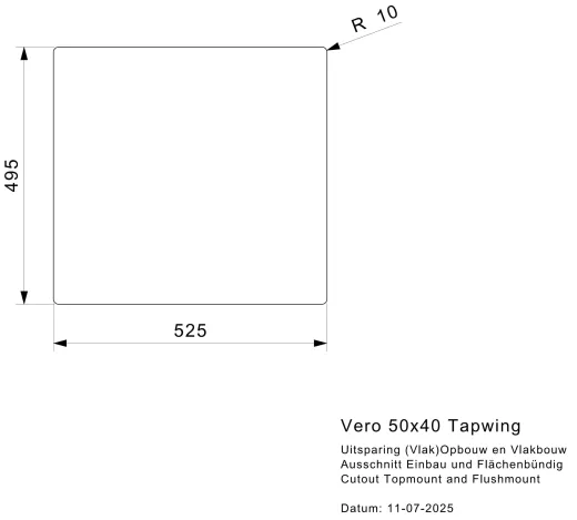 REGINOX K�chensp�le/Edelstahlsp�le Vero 50x40 (L) OKG Hahnlochbank Einbausp�le Edelstahl Siebkorb als Stopfenventil