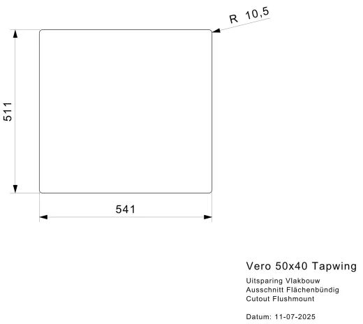 REGINOX K�chensp�le/Edelstahlsp�le Vero 50x40 (L) OKG Hahnlochbank Einbausp�le Edelstahl Siebkorb als Stopfenventil
